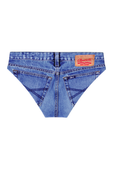 The Daytona Dong Sarong  | Denim Print Ball Hammock® Pouch Swim Briefs from Shinesty
