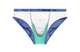 The Daytona Dong Sarong | Denim Print Swim Brief from Shinesty