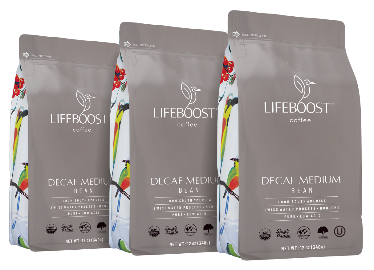 Medium Roast Decaf From Lifeboost Coffee