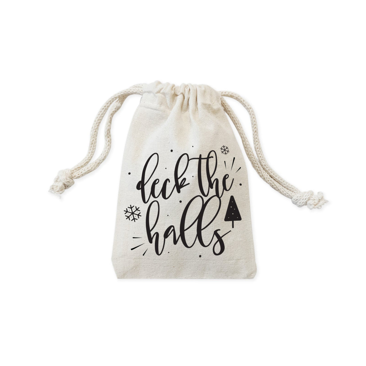 Deck the Halls Christmas Holiday Favor Bags, 6-Pack from The Cotton & Canvas Co.