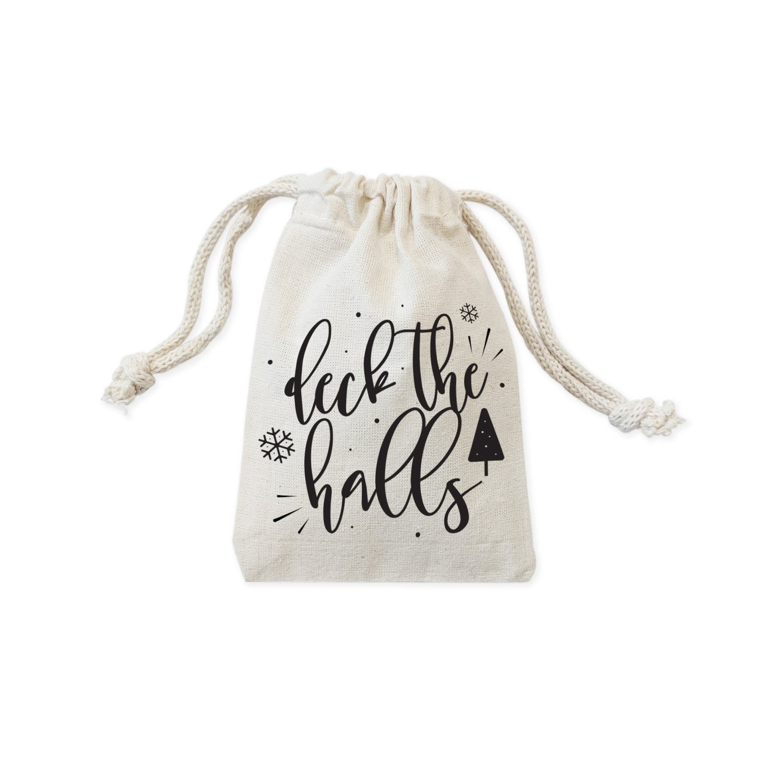 Deck the Halls Christmas Holiday Favor Bags, 6-Pack from The Cotton & Canvas Co.