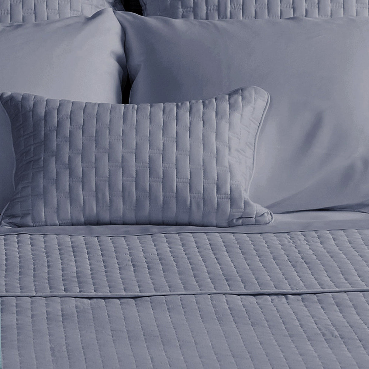 Bamboo Quilted Decorative Pillow - Platinum from BedVoyage
