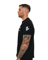 Men's Gym Tee "Compellence"- Black from DeemedFit