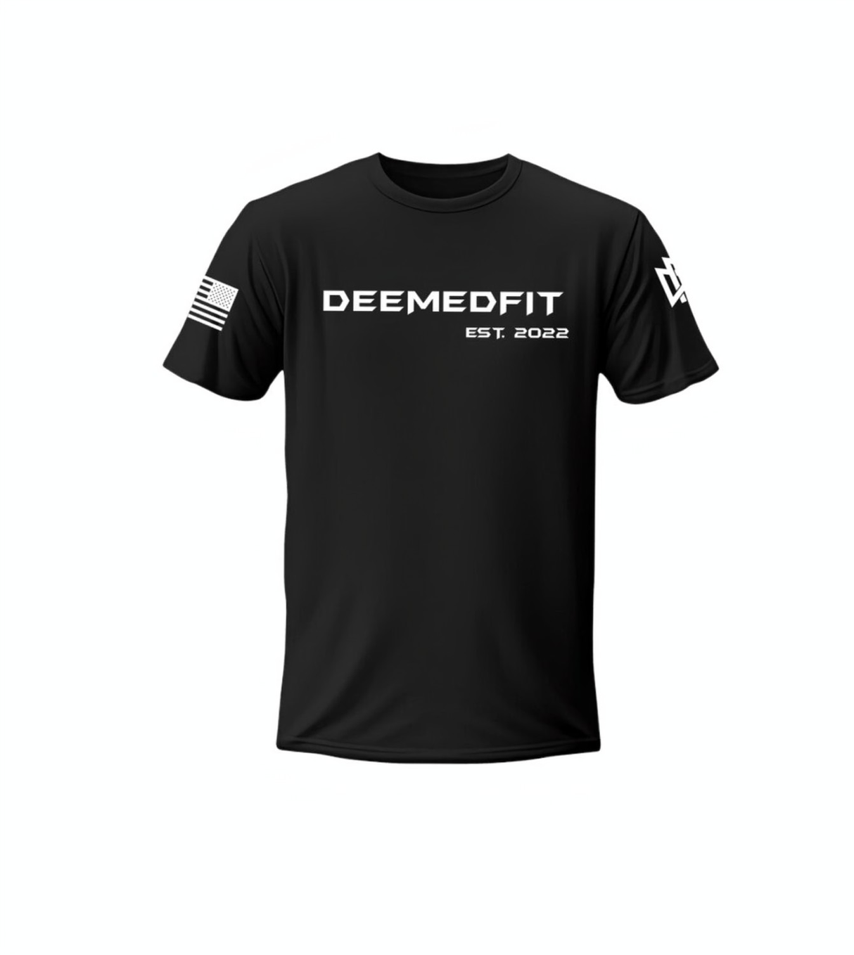 Men's Gym Tee "Compellence"- Black from DeemedFit