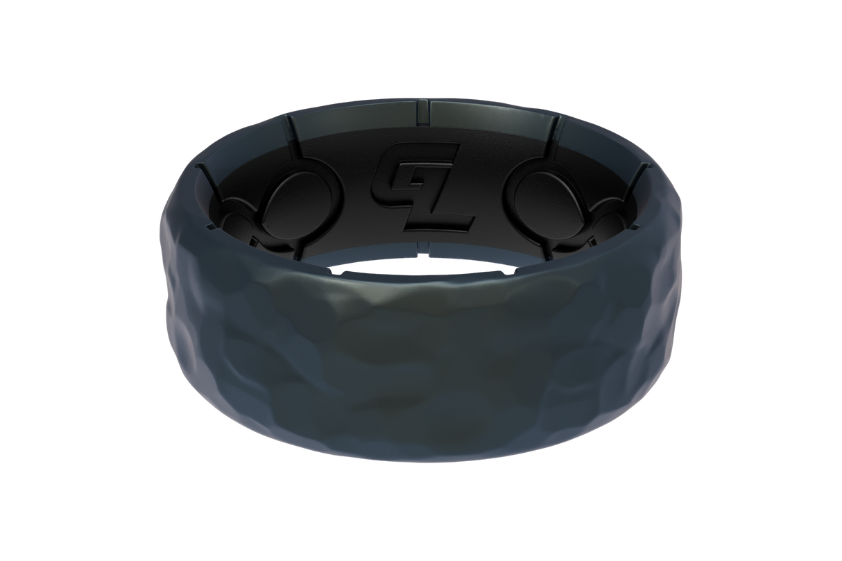 Zeus Hammered Deep Cobalt Ring from Groove Life