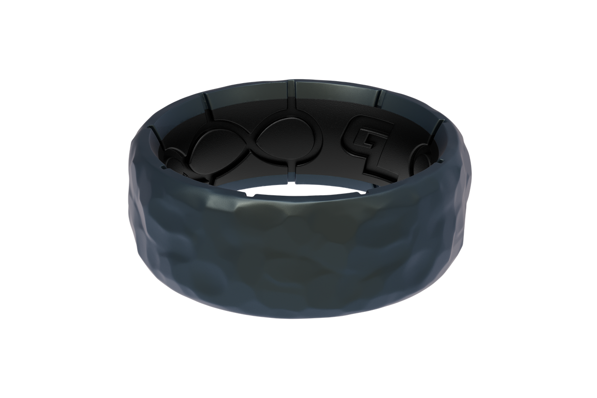 Zeus Hammered Deep Cobalt Ring from Groove Life