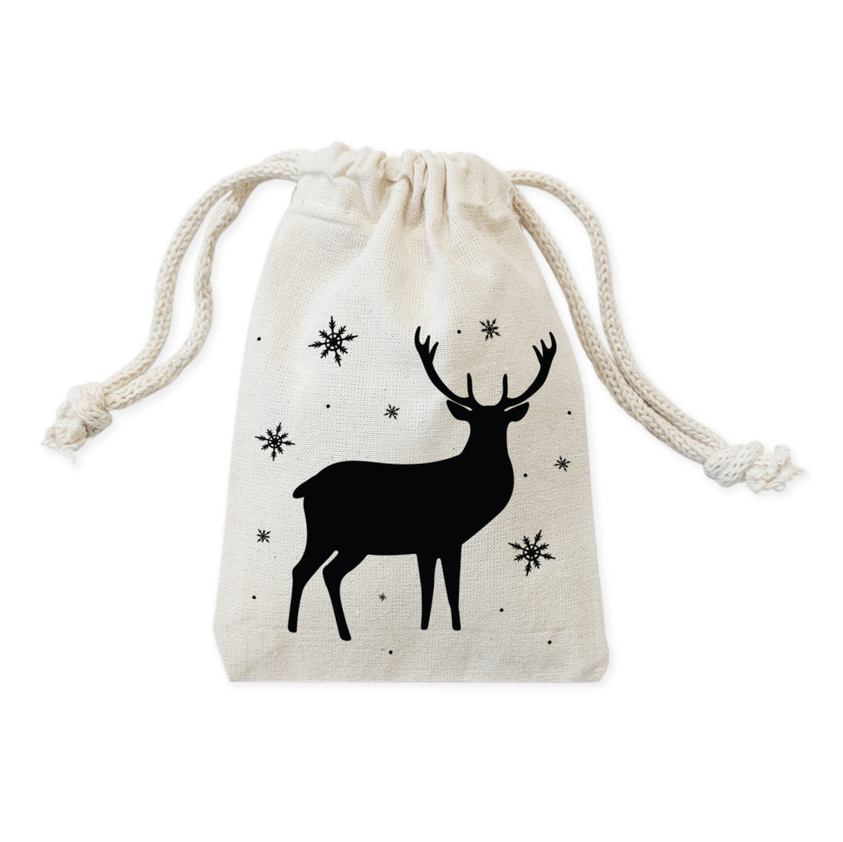 Deer Rustic Christmas Holiday Favor Bags, 6-Pack from The Cotton & Canvas Co.
