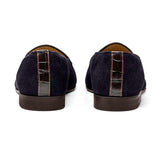 Men's Navy Croc Milano Loafer From Del Toro Shoes
