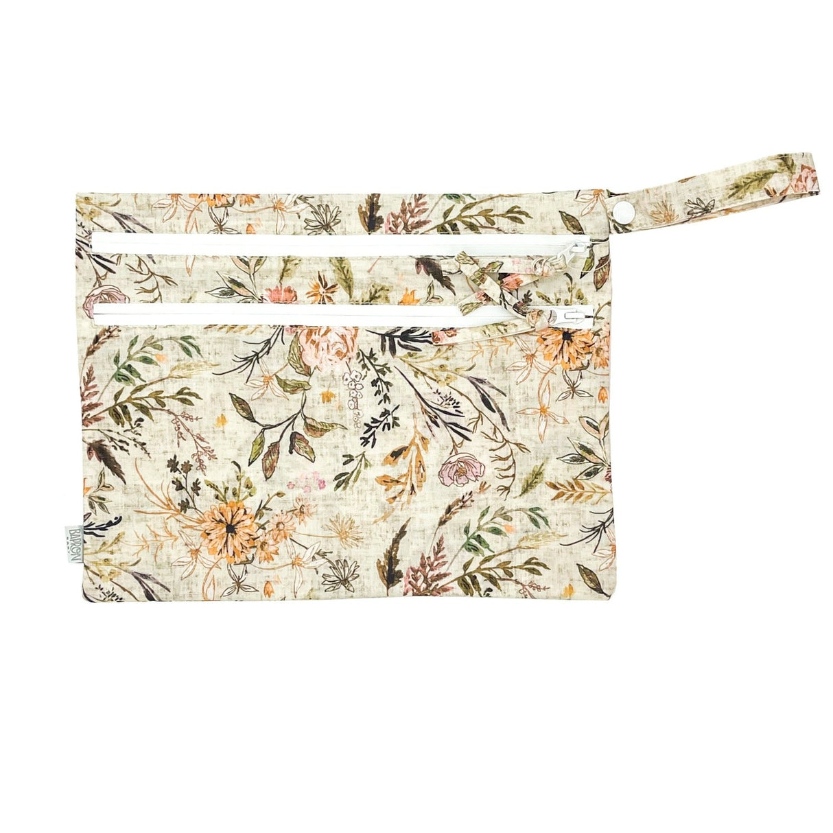 Delilah Floral - Waterproof Wet Bag (For mealtime, on-the-go, and more!) from BapronBaby
