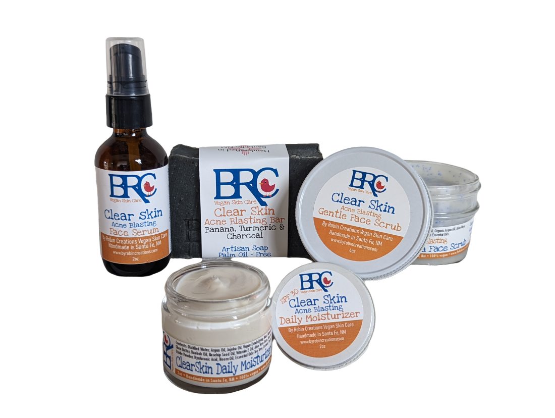 Clear Skin Deluxe Healing Facial Bundle w/ Free Healing Cleansing Bar from By Robin Creations