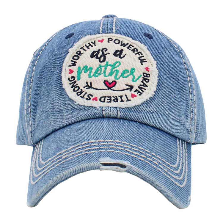 As A Mother Message Vintage Baseball Cap from Madeline Love