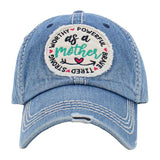 As A Mother Message Vintage Baseball Cap from Madeline Love