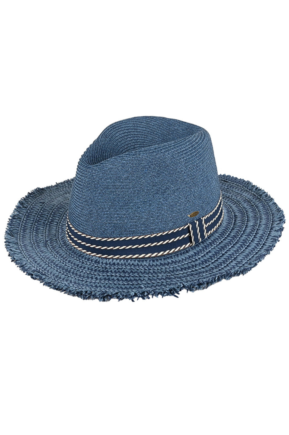 C.C Frayed Edge Panama Sun Hat from Madeline Love