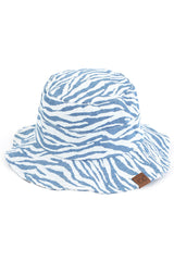 C.C ZEBRA PRINT BUCKET HAT from Madeline Love