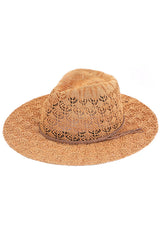 C.C HORSESHOE LACE KNITTING PANAMA HAT from Madeline Love