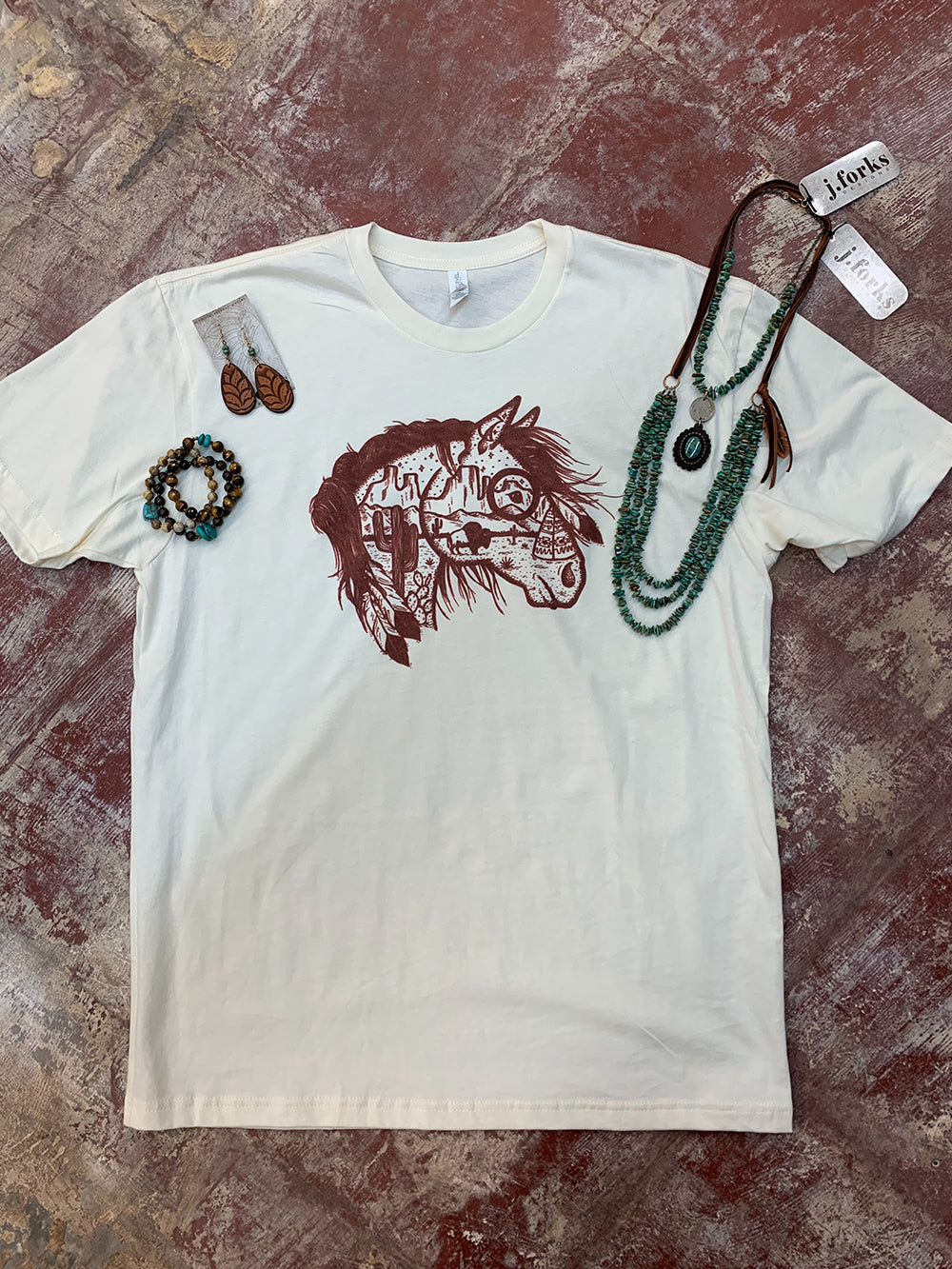 1113 Desert Warpony Tee from J.Forks Designs