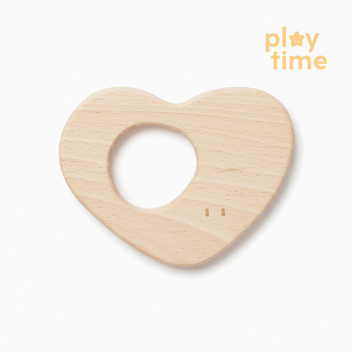 Wooden Heart Teether - Wood from Manymoons