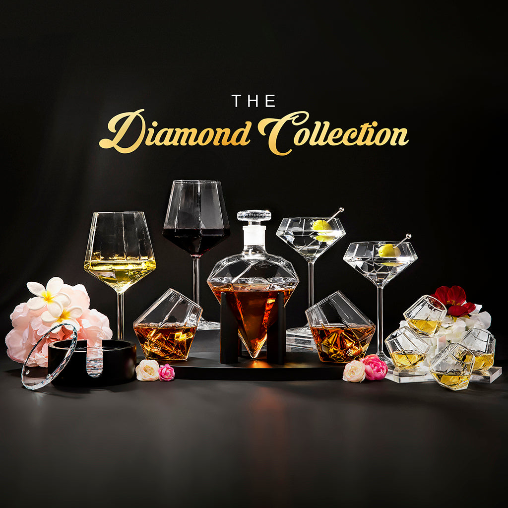 Diamond Shot Glasses from Dragon Glassware