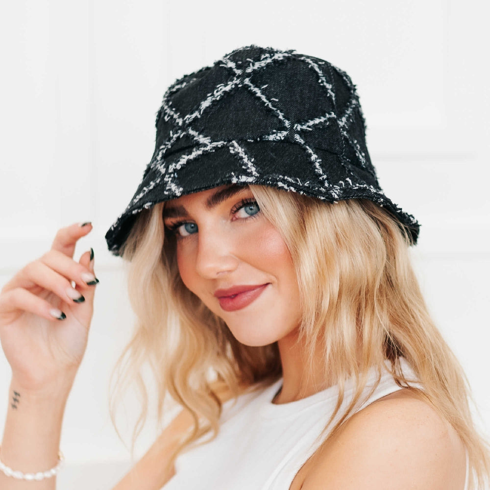 Diamond Print Bucket Hat from Pretty Simple