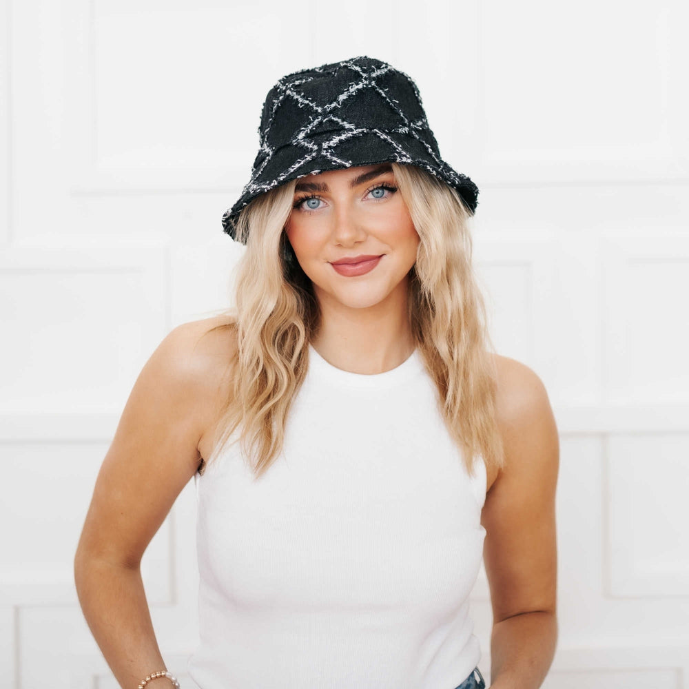 Diamond Print Bucket Hat from Pretty Simple