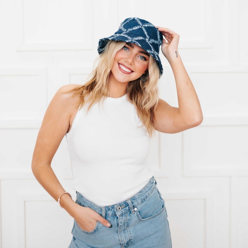 Diamond Print Bucket Hat from Pretty Simple