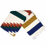 White Fiesta Diamond Blanket from West Path