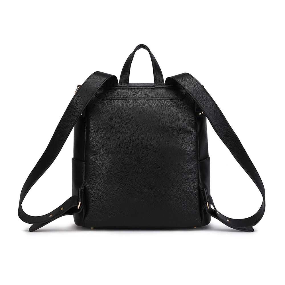 Monaco Diaper Bag | Ebony Black From Luli Bebé