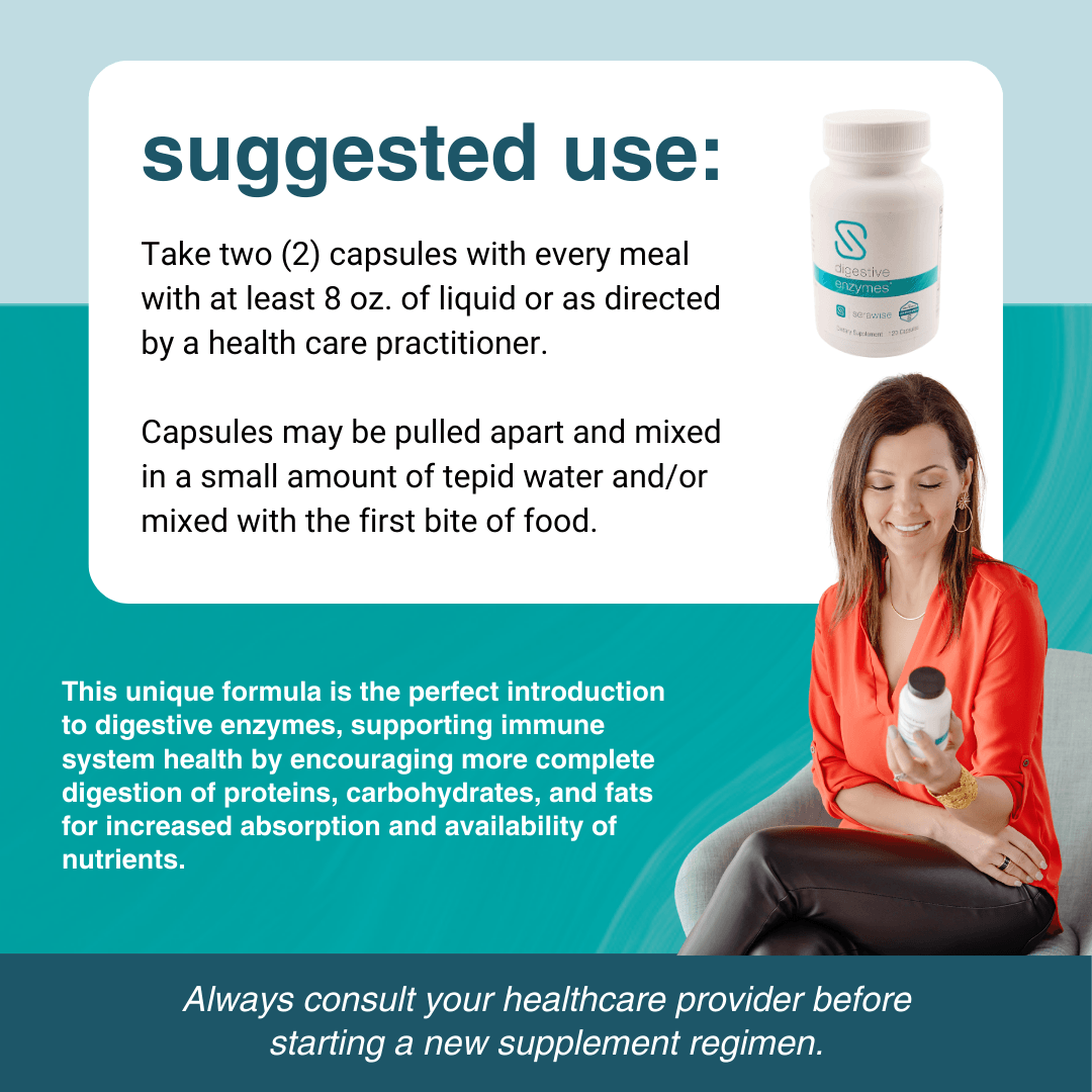 Digestive Enzymes - 120 Capsules from Serawise
