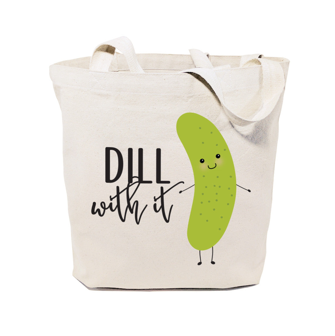 Dill With It Cotton Canvas Tote Bag from The Cotton & Canvas Co.