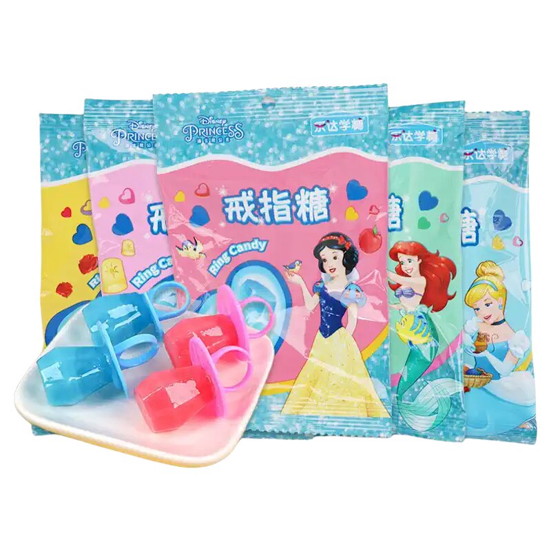 Disney Princess Ring Lollipops - Strawberry (10g) (China) 10-pack from PETEZ POP WHOLESALE