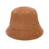 C.C Solid Short Hair Faux Fur Winter Bucket Hat from Madeline Love