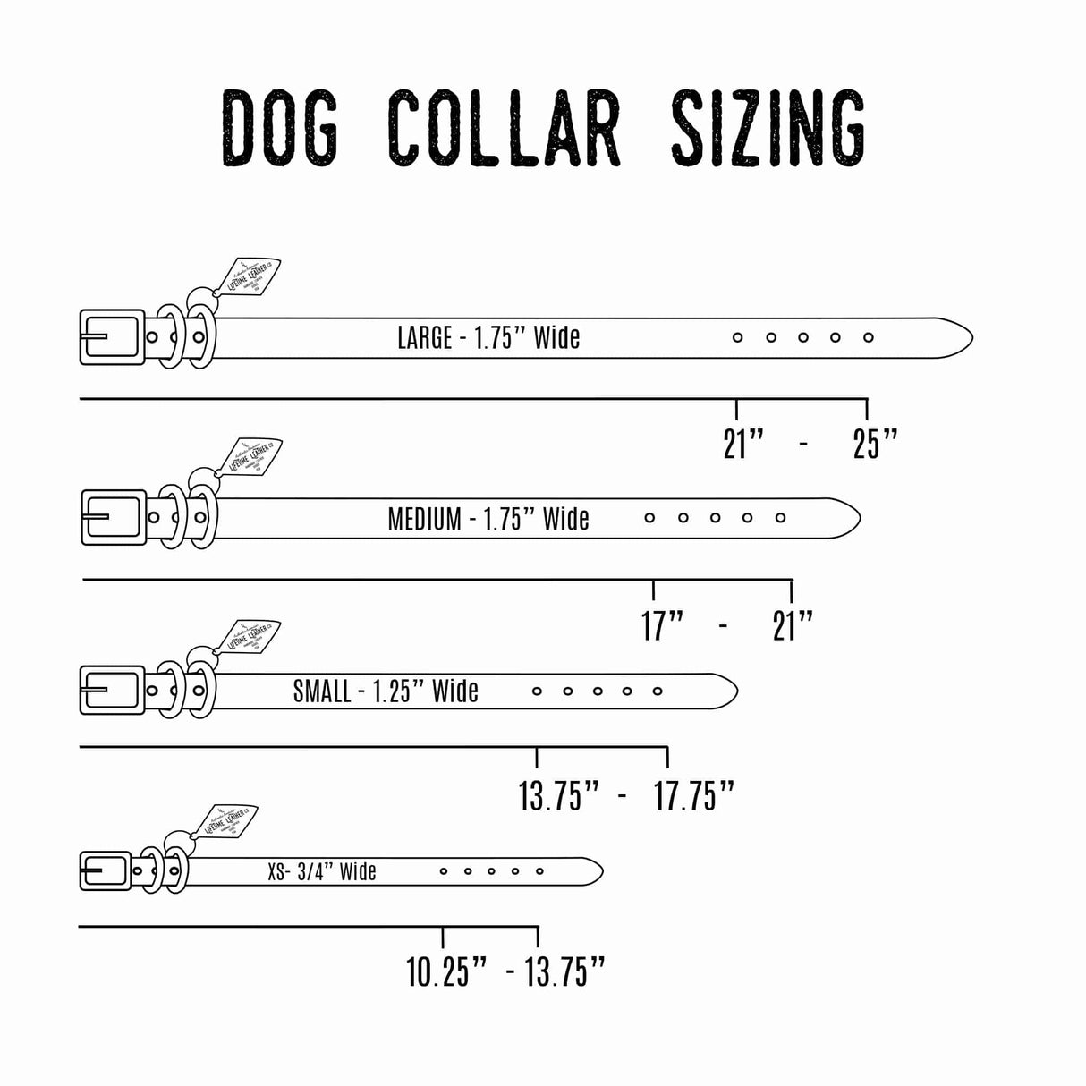 Leather Dog Collar - Designer All for American from Lifetime Leather Co.