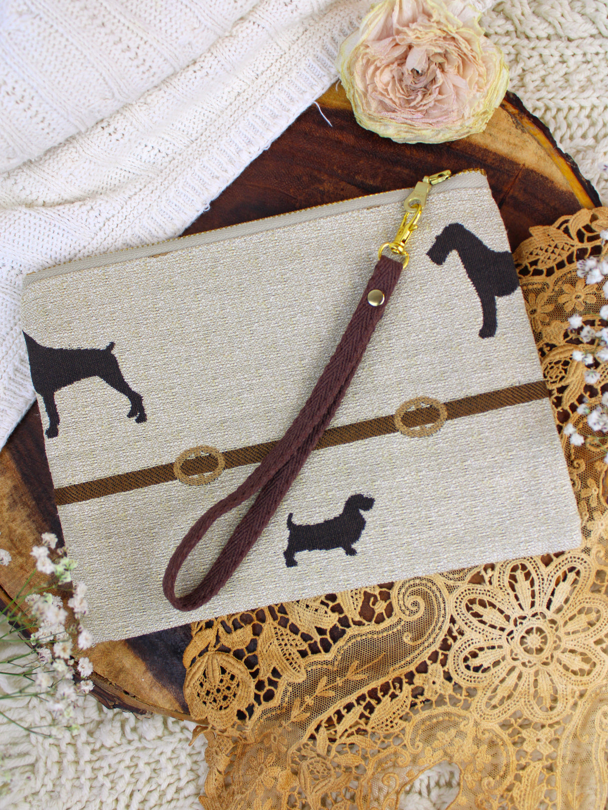 Dog Walk Wristlet Purse from Ash & Rose