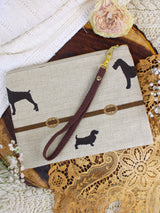 Dog Walk Wristlet Purse from Ash & Rose