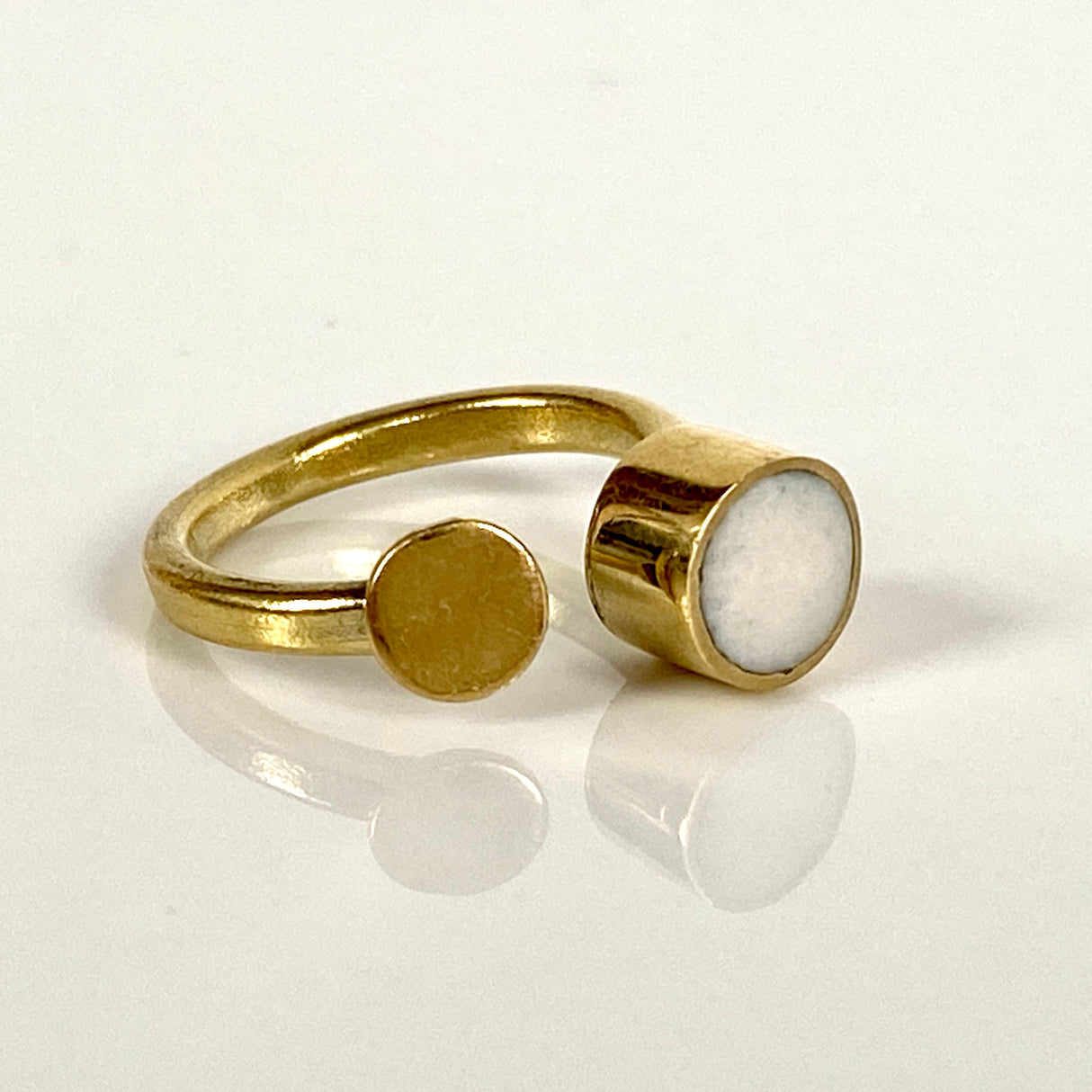 Dot + Disc Ring From Abroad Modern