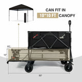 Large Collapsible Double Decker Wagon, 450lbs Heavy Duty From Redcamp