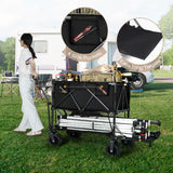 Large Collapsible Double Decker Wagon, 450lbs Heavy Duty From Redcamp