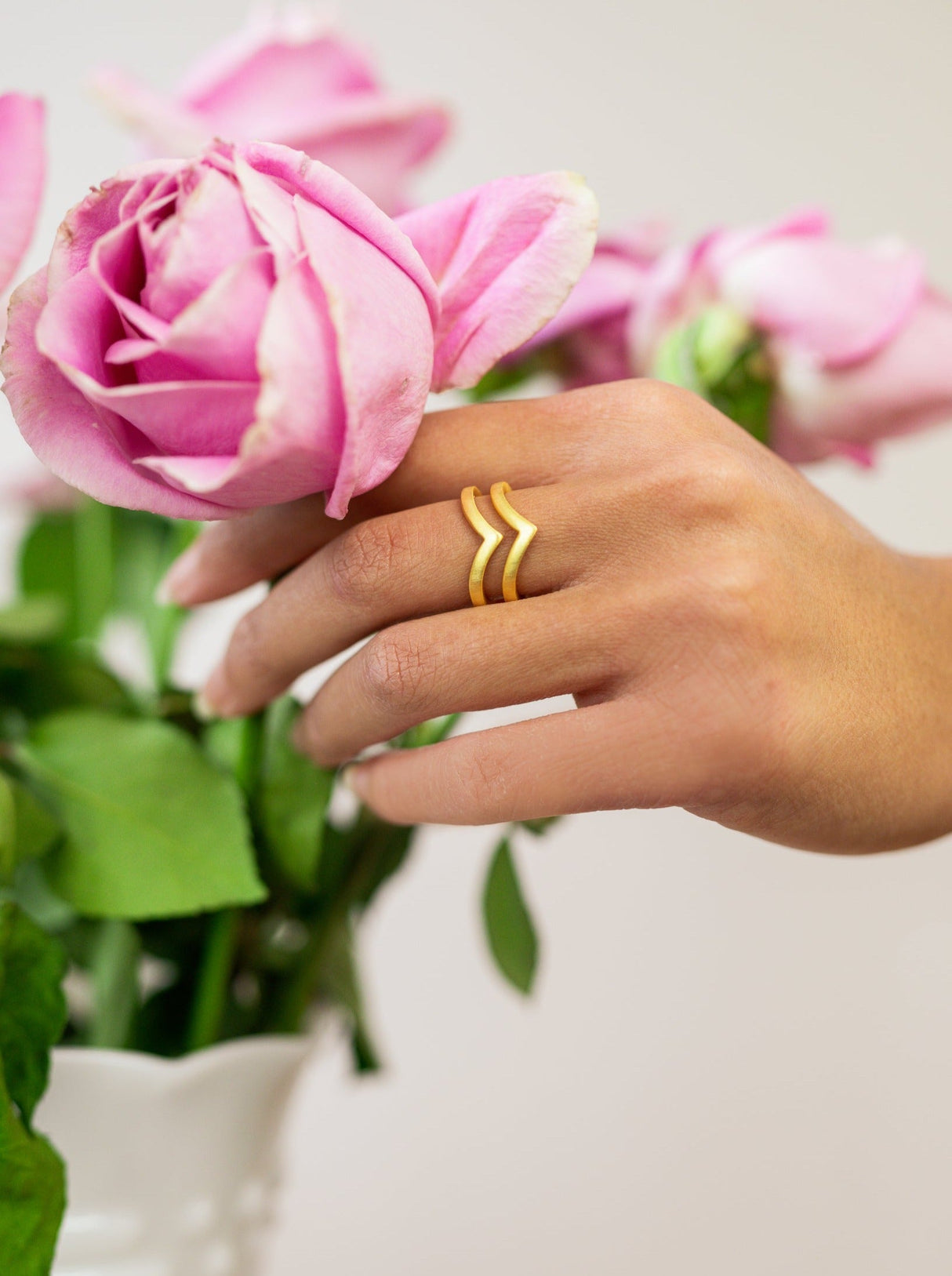 Double Wave Ring from Ash & Rose