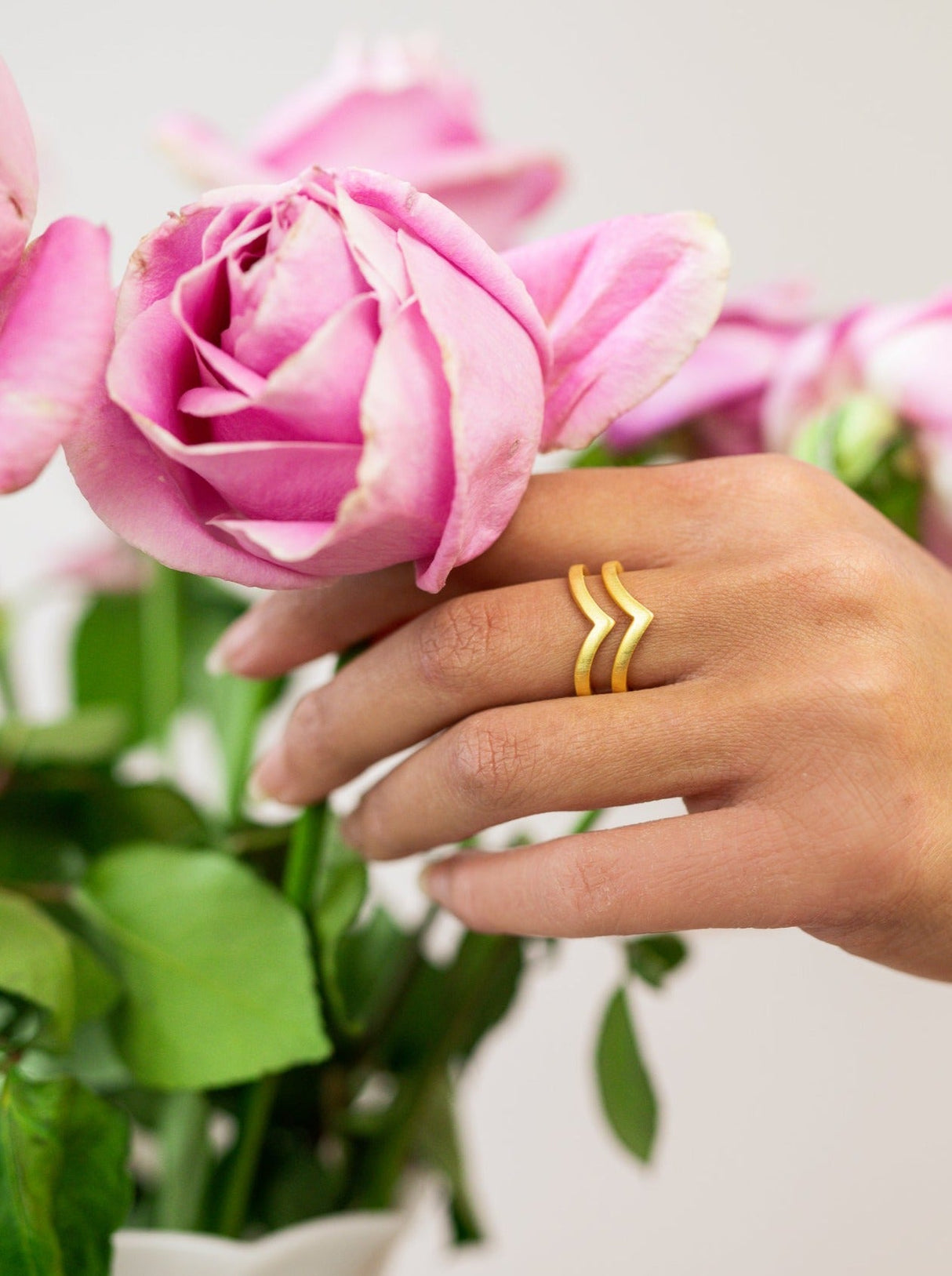 Double Wave Ring from Ash & Rose
