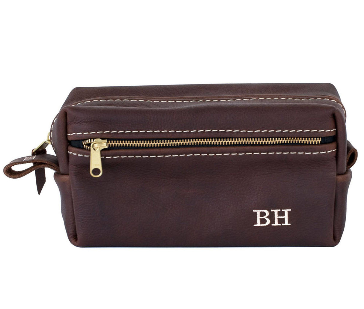 Double Zipper Toiletry Bag All for American from Lifetime Leather Co.