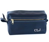 Double Zipper Toiletry Bag All for American from Lifetime Leather Co.