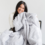 PATTERNED FAUX FUR XL THROW BLANKETS From Saranoni