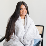 PATTERNED FAUX FUR THROW BLANKETS From Saranoni