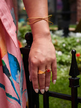 X Leaf Bangle Bracelet from Ash & Rose