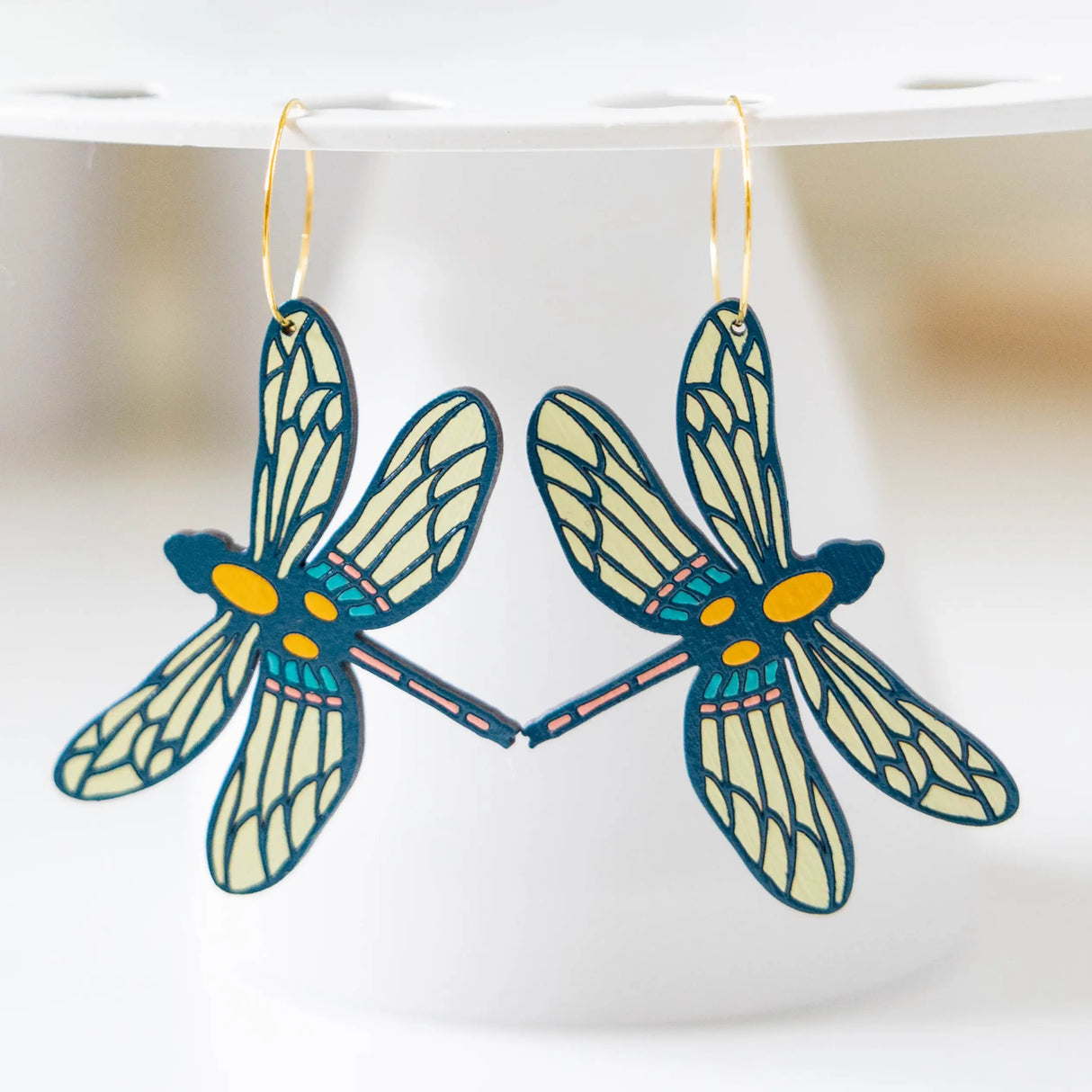 70s Dragonfly Hoops from LE CHIC MIAMI
