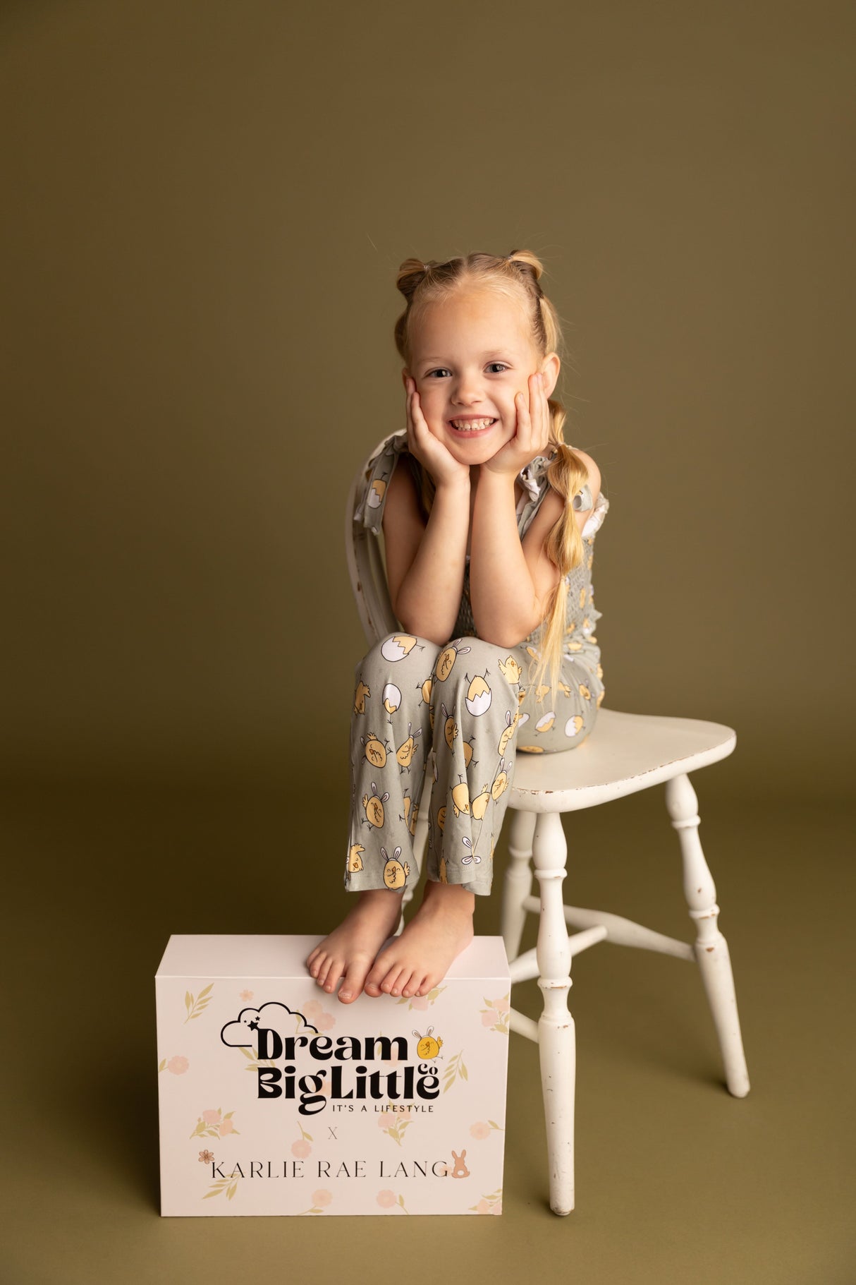 EXCLUSIVE PEEPIN' IT REAL DREAM SMOCKED FLARE SET from DREAM BIG LITTLE CO
