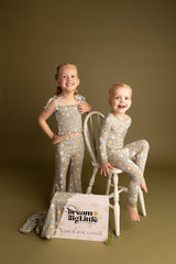 EXCLUSIVE PEEPIN' IT REAL DREAM SMOCKED FLARE SET from DREAM BIG LITTLE CO