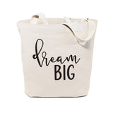 Dream Big Cotton Canvas Tote Bag from The Cotton & Canvas Co.