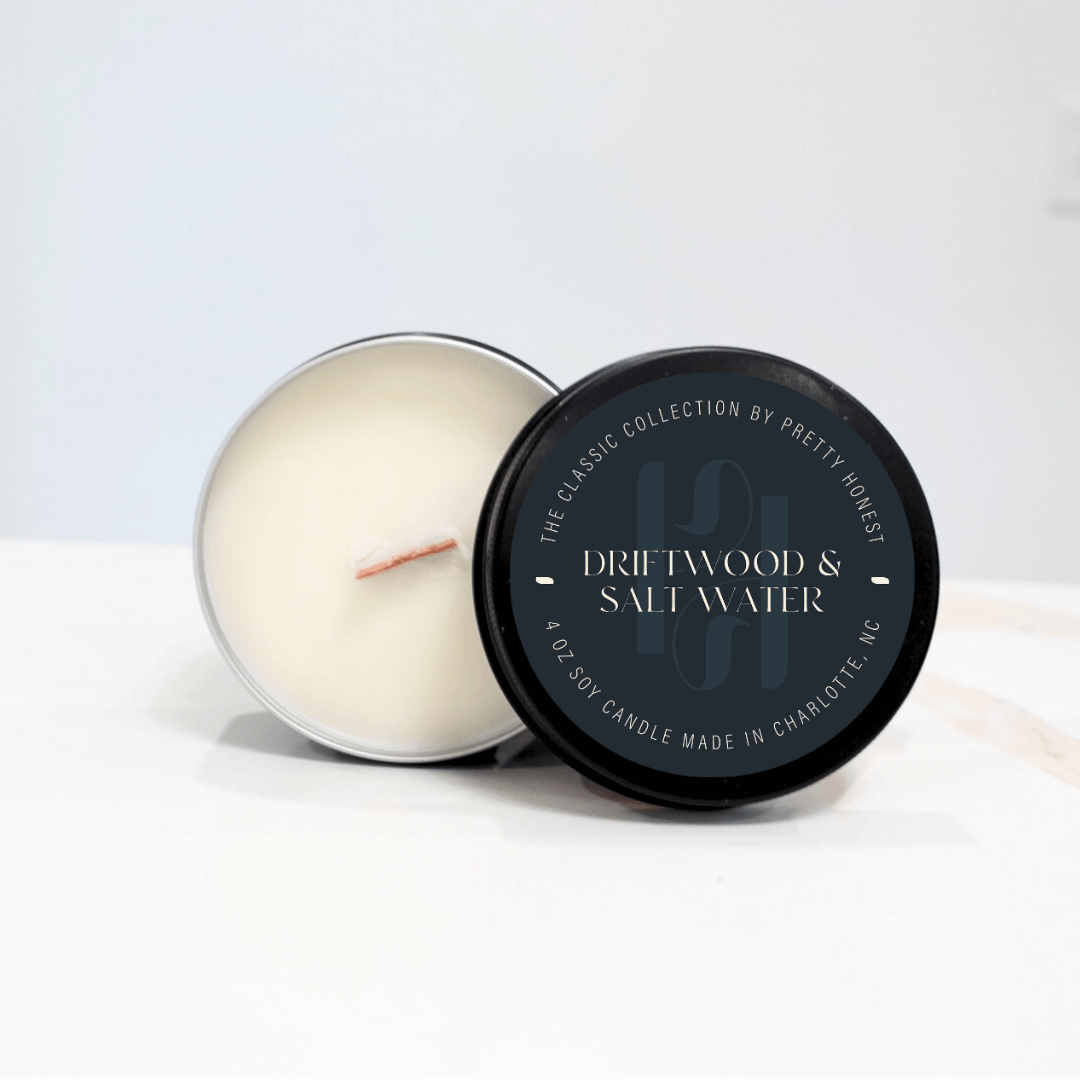 4oz Candle Tins from Pretty Honest Candles