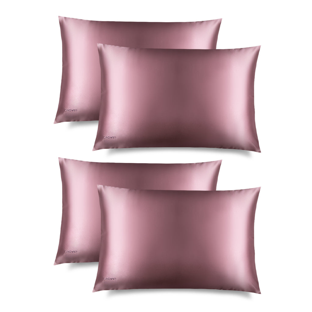 Damask Rose Silk Pillowcase from Drowsy